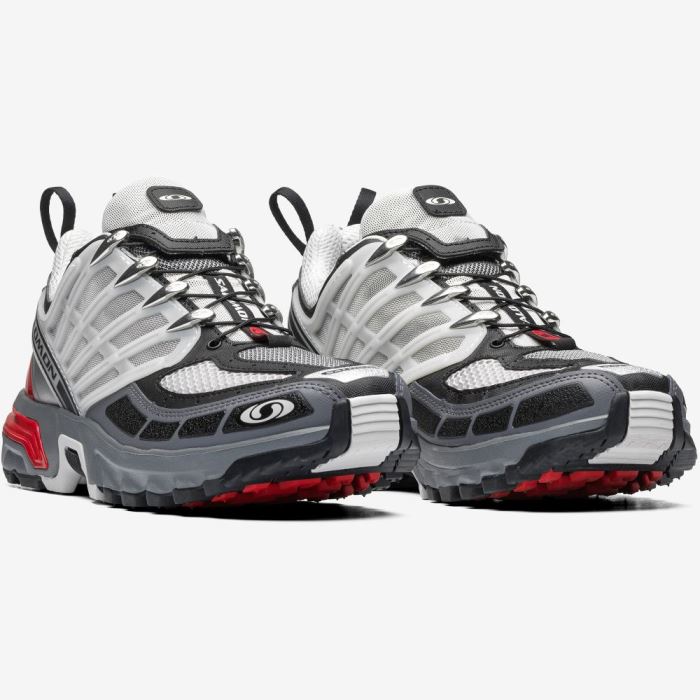 Salomon ACS PRO ADVANCED Sneakers Dame Lunar Rock / Quiet Shade / Goji Berry | qNEna3Gb