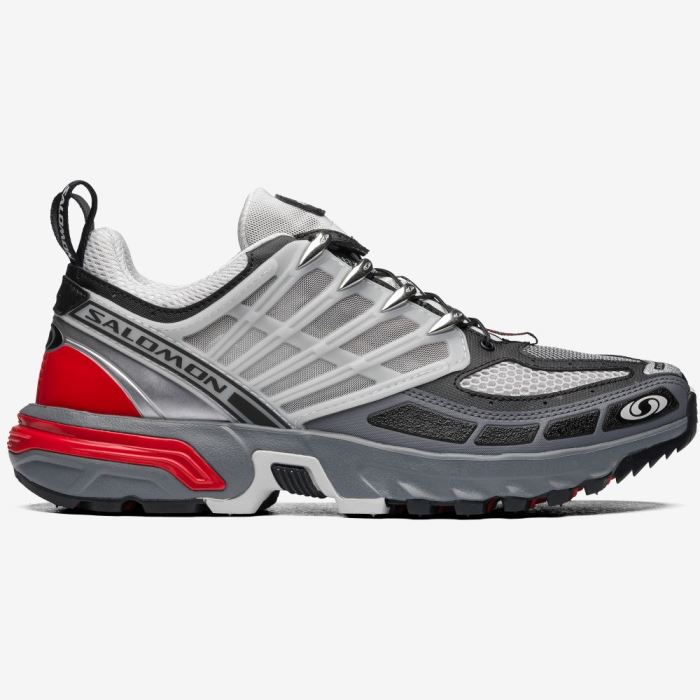 Salomon ACS PRO ADVANCED Sneakers Dame Lunar Rock / Quiet Shade / Goji Berry | qNEna3Gb