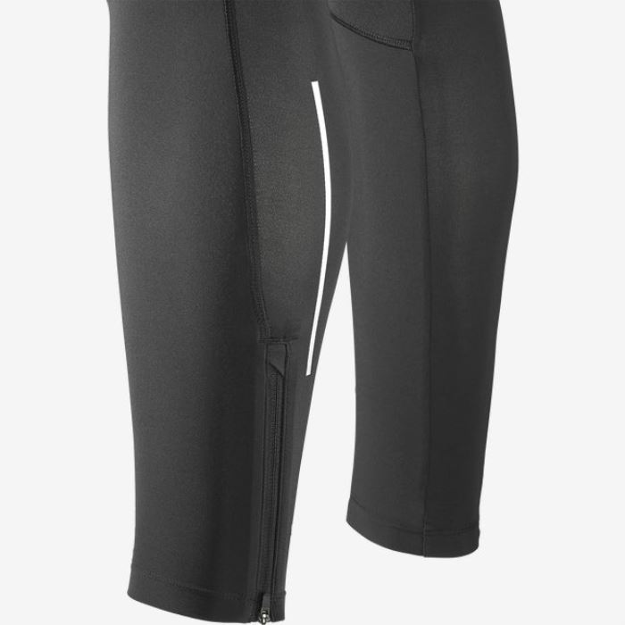 Salomon AGILE LONG Tights Herre Sort | z8OGhwep