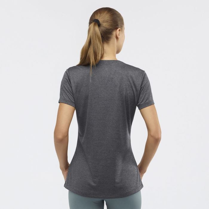 Salomon AGILE T Shirts Dame Sort | clS0qAxk