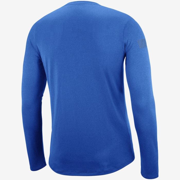 Salomon AGILE T Shirts Herre Blå | WyM1ZwUX