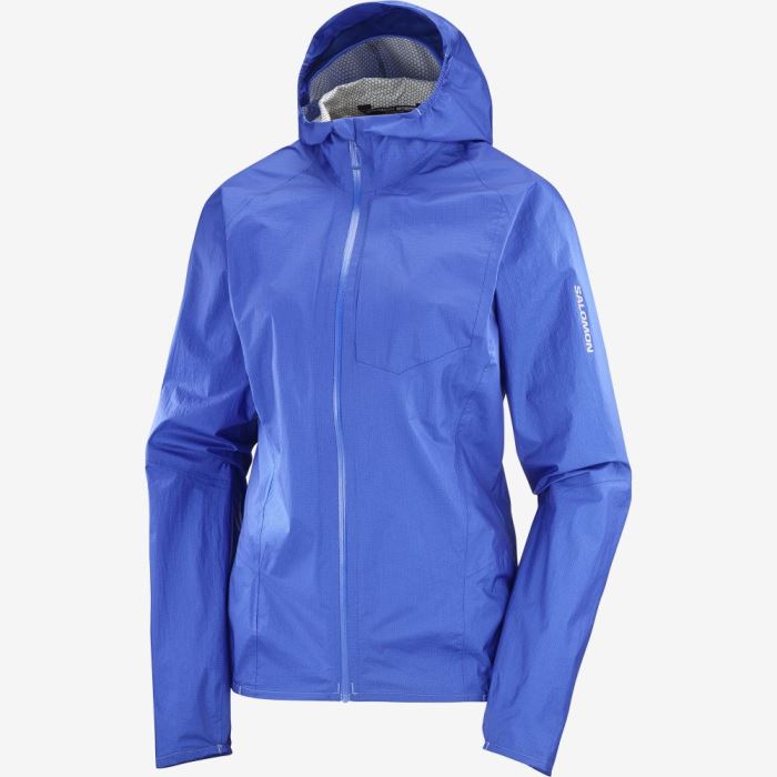 Salomon BONATTI WATERPROOF Jakke Dame Blå | Kr5cy3Wg