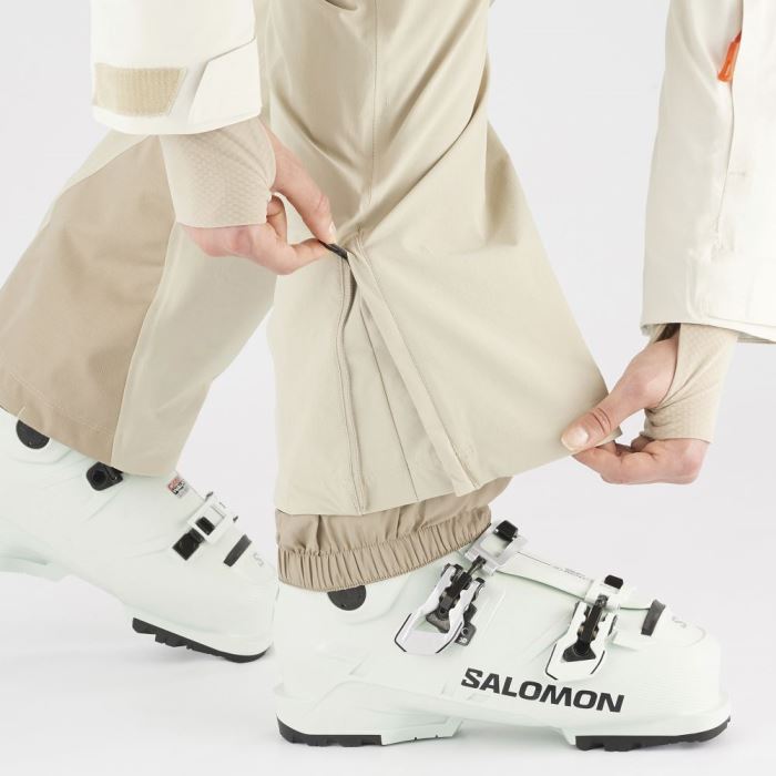 Salomon BRILLIANT Bukser Dame Plaza Taupe | kMrKhnah