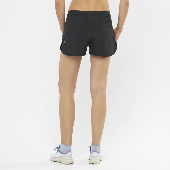 Salomon CROSS 2IN1 Shorts Dame Sort | lzXQ1u6X