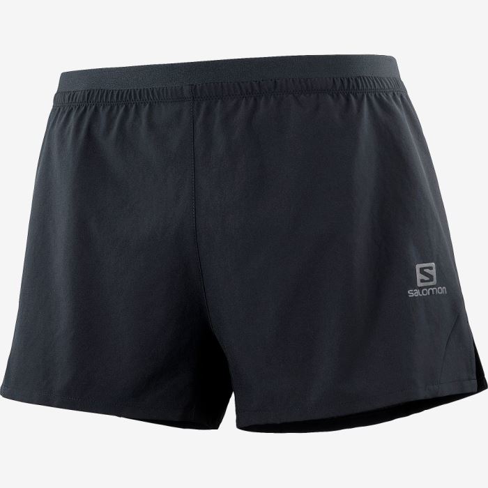 Salomon CROSS 3\'\' Shorts Herre Sort | jI7lGtZN