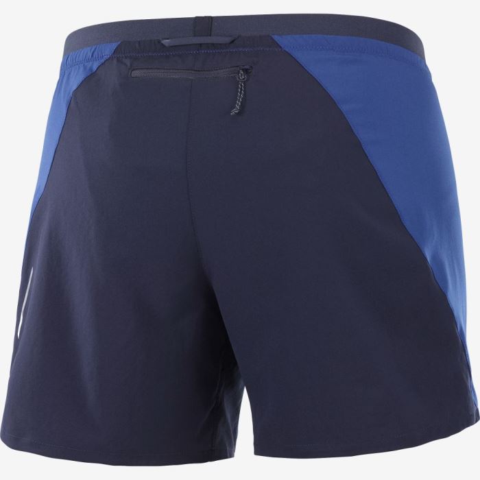 Salomon CROSS 5'' Shorts Dame Mørkeblå | g2uXgxI2