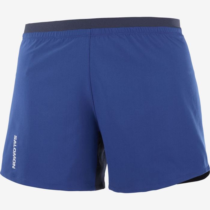 Salomon CROSS 5\'\' Shorts Dame Mørkeblå | g2uXgxI2