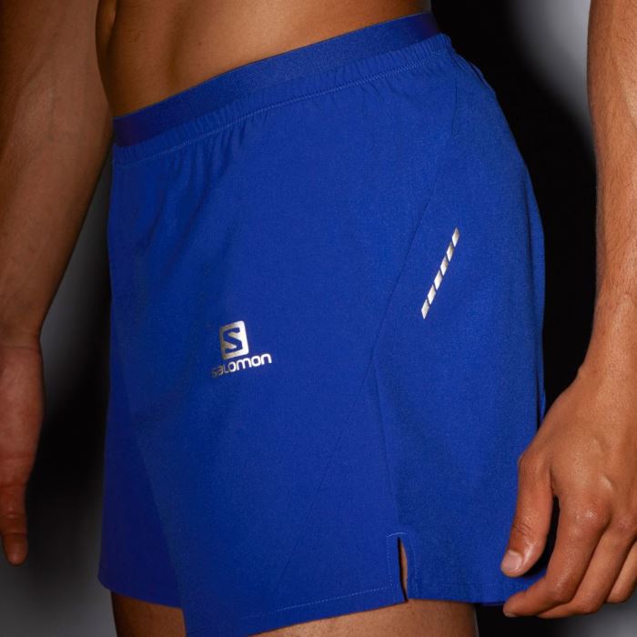 Salomon CROSS 5'' Shorts Herre Blå | YdG6nFi6