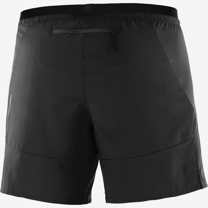 Salomon CROSS 7'' NO LINER Shorts Herre Sort | 41BKfE34