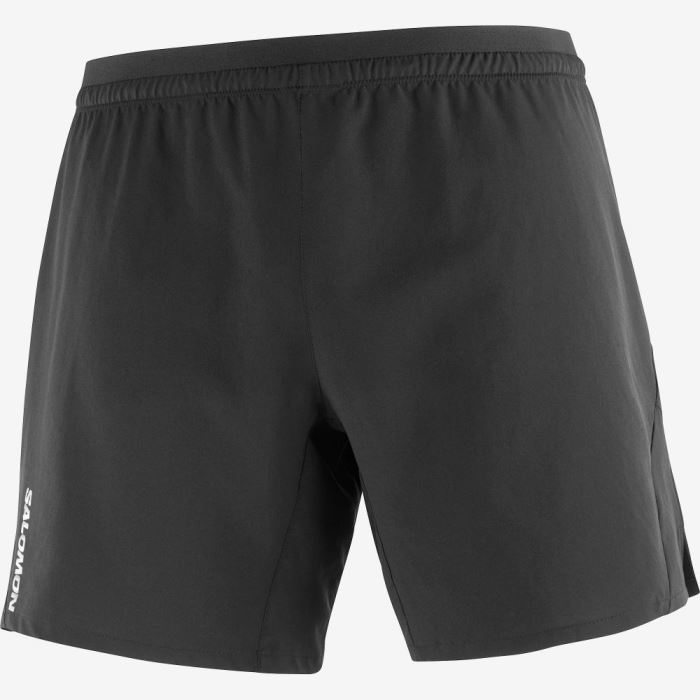 Salomon CROSS 7'' NO LINER Shorts Herre Sort | 41BKfE34