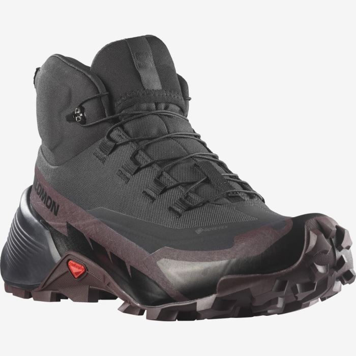 Salomon CROSS HIKE 2 MID GORE-TEX Vandresko Dame Sort Chokolade Lilla Sort | Bted7Qw6