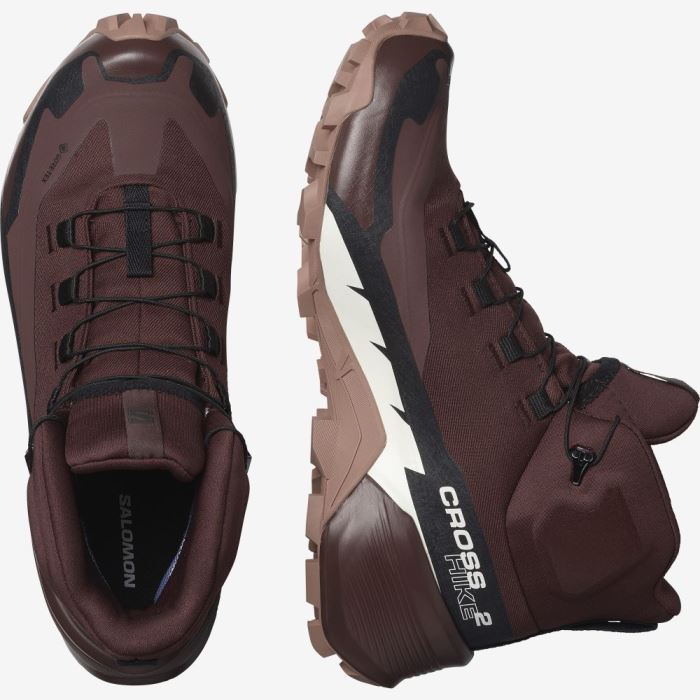 Salomon CROSS HIKE 2 MID GORE-TEX Vandresko Dame Chokolade | XhI48T7E