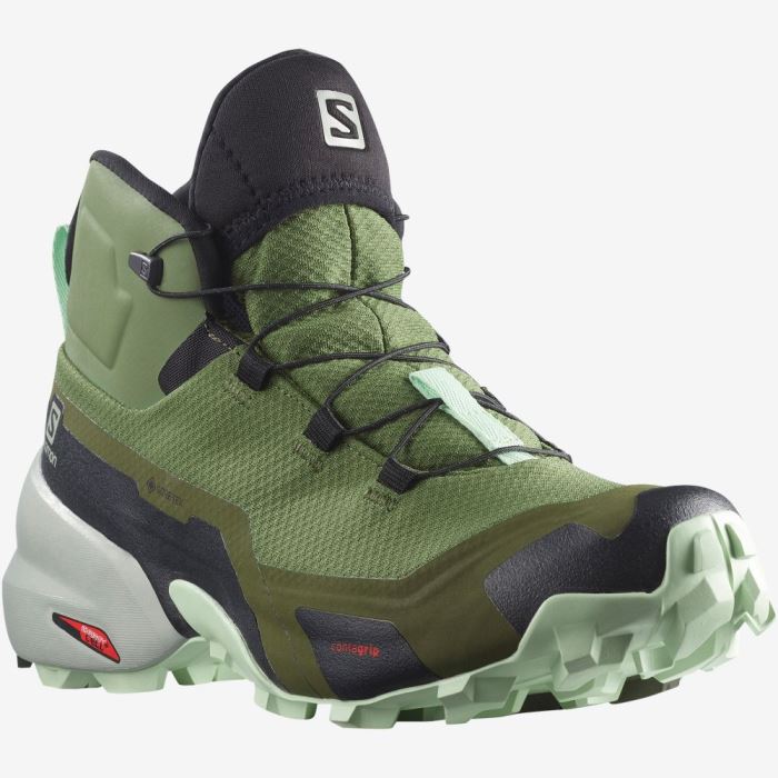 Salomon CROSS HIKE MID GORE-TEX Vandresko Dame Olivengrøn | Wod2WORz