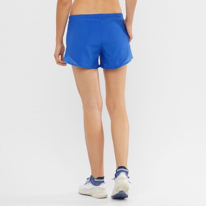 Salomon CROSS REBEL 4'' Shorts Dame Blå | G4N9dZd3