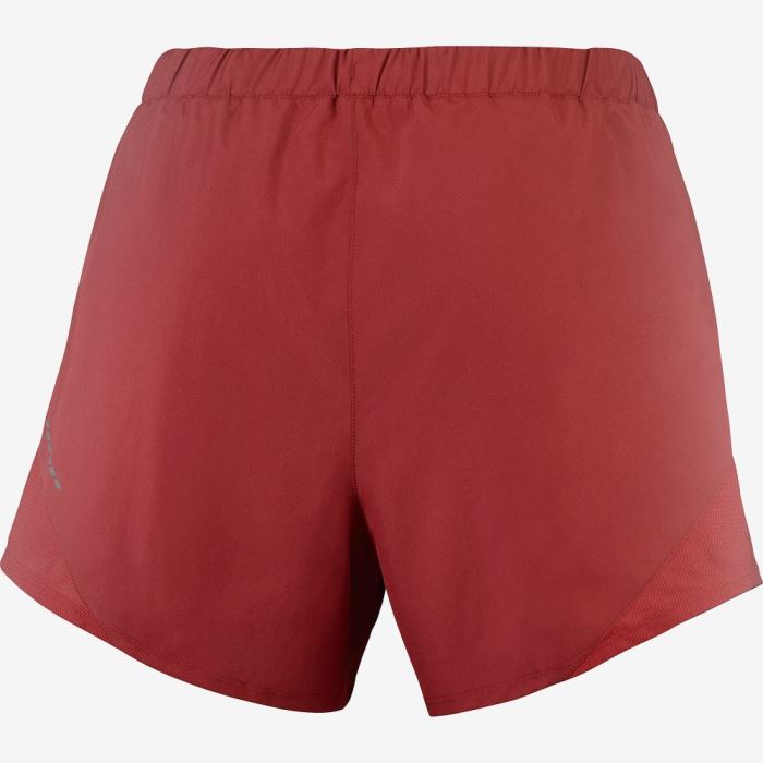 Salomon CROSS REBEL 4'' Shorts Dame Mørkerød | gPhnOh8W