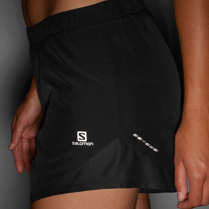 Salomon CROSS REBEL 4'' Shorts Dame Sort | vUSDGNaa