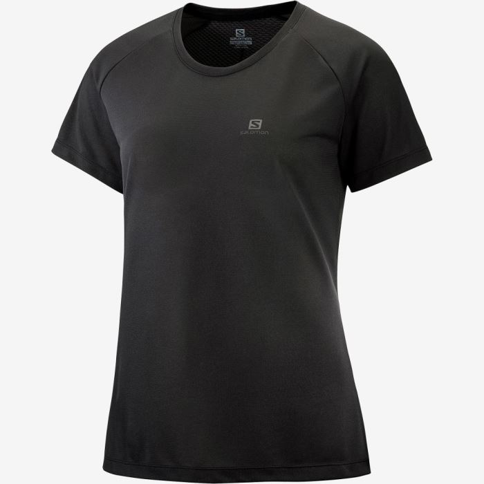 Salomon CROSS REBEL T Shirts Dame Sort | r3U9oEtB