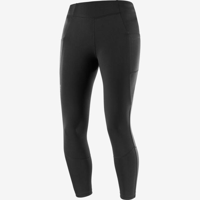 Salomon CROSS RUN 25'' Tights Dame Sort | ld6CGuVJ