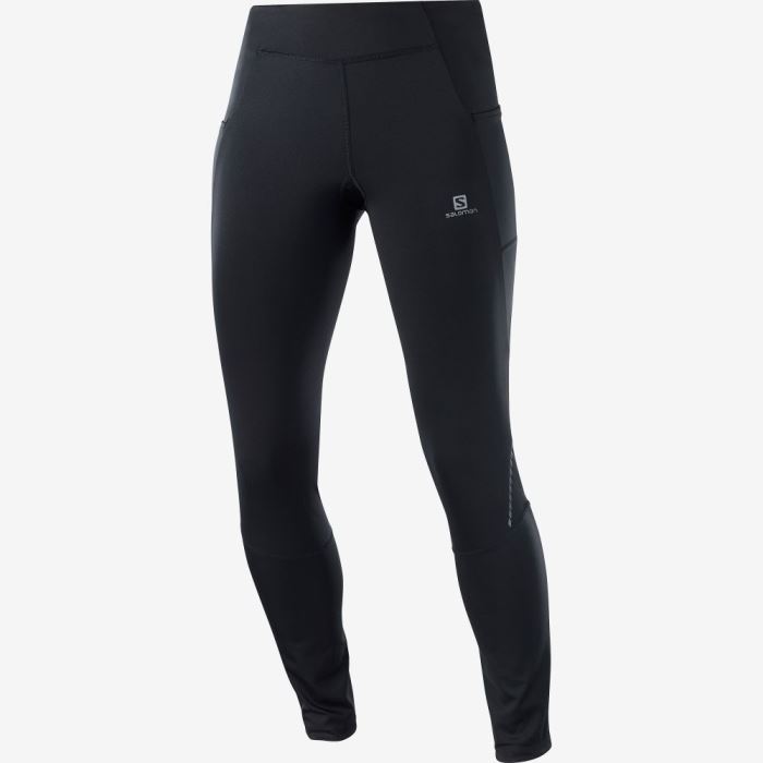 Salomon CROSS RUN 28\'\' Tights Dame Sort | HKQOgUbK