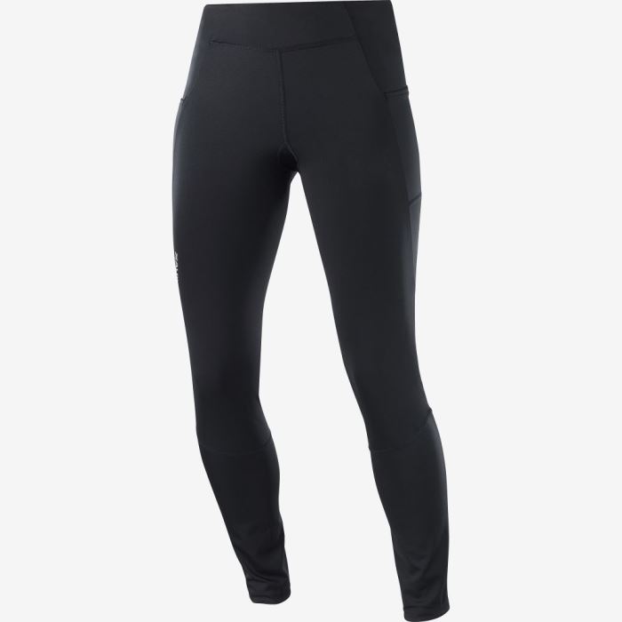 Salomon CROSS RUN 28\'\' Tights Dame Sort | fkEgcscd