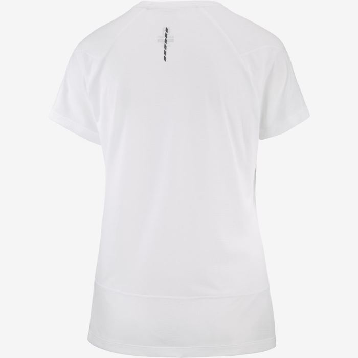 Salomon CROSS RUN T Shirts Dame Hvide | TWBTmajS