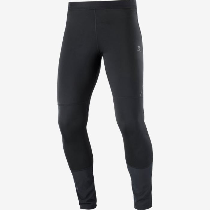 Salomon CROSS RUN Tights Herre Sort | SBBq13ww