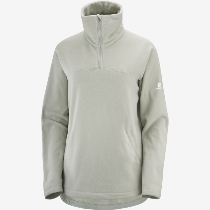 Salomon ESSENTIAL COSY FLEECE Mellemlag Dame Wrought Iron | 8b7JgTIk