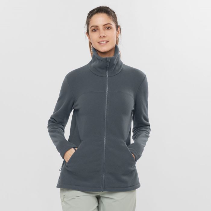 Salomon ESSENTIAL COSY FLEECE Mellemlag Dame Ebony | G4COp009