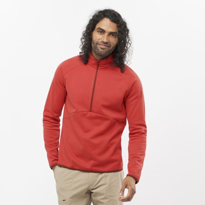 Salomon ESSENTIAL WARM HALF ZIP Mellemlag Herre Samba | TlBTwfpU