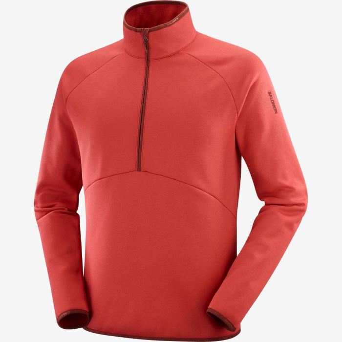 Salomon ESSENTIAL WARM HALF ZIP Mellemlag Herre Samba | TlBTwfpU