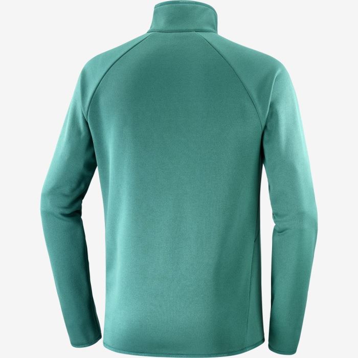 Salomon ESSENTIAL WARM HALF ZIP Mellemlag Herre Pacific | yXzxOrjr