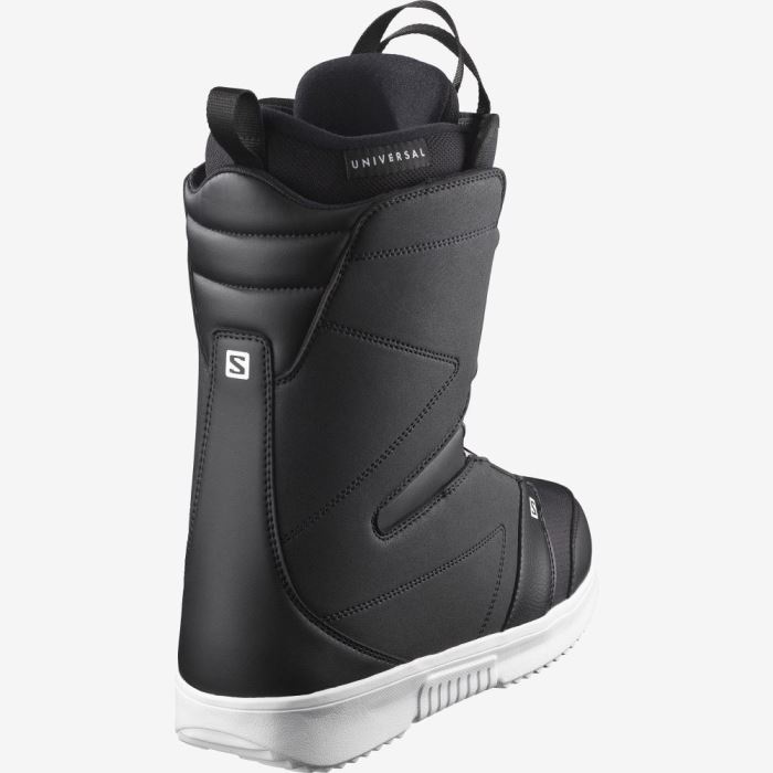 Salomon FACTION BOA Snowboardstøvler Herre Sort Sort Hvide | H6Vcclsf