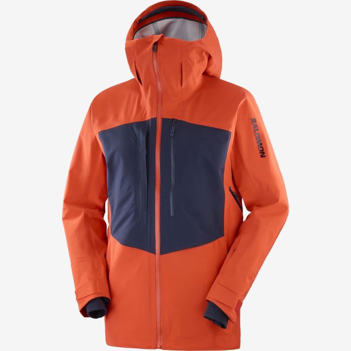 Salomon FORCE 3L SHELL Jakke Herre Rød | FTqhXDeU