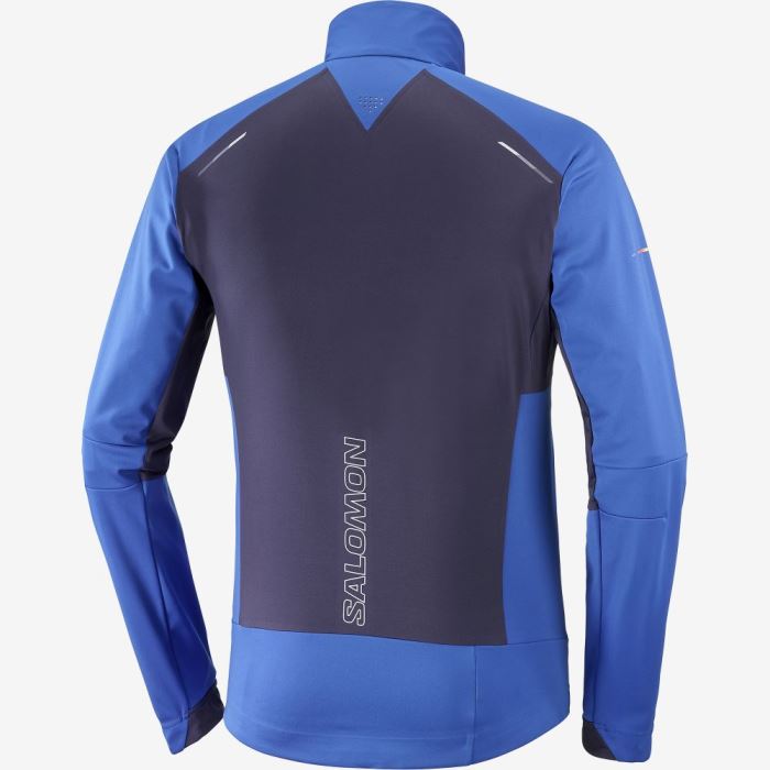 Salomon GORE-TEX INFINIUM™ WINDSTOPPER® PRO Jakke Herre Blå | 3BOTfo4D