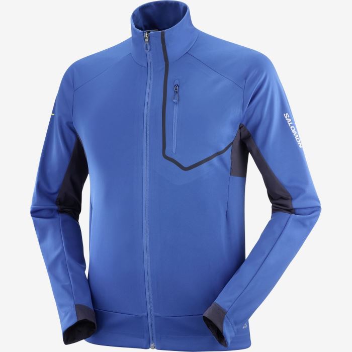 Salomon GORE-TEX INFINIUM™ WINDSTOPPER® PRO Jakke Herre Blå | 3BOTfo4D