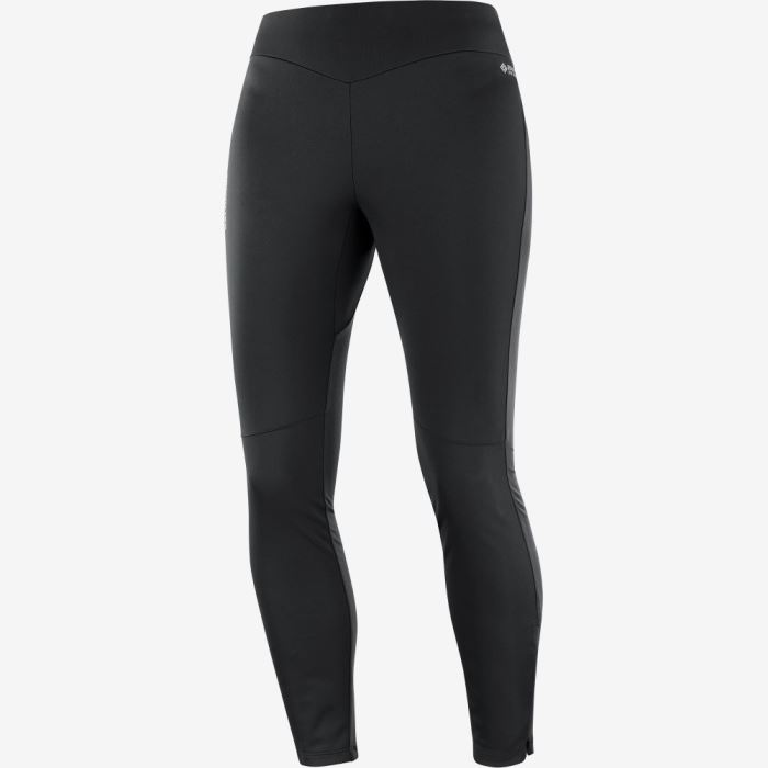 Salomon GORE TEX INFINIUM™ WINDSTOPPER® Tights Dame Sort | JUgdrP4q