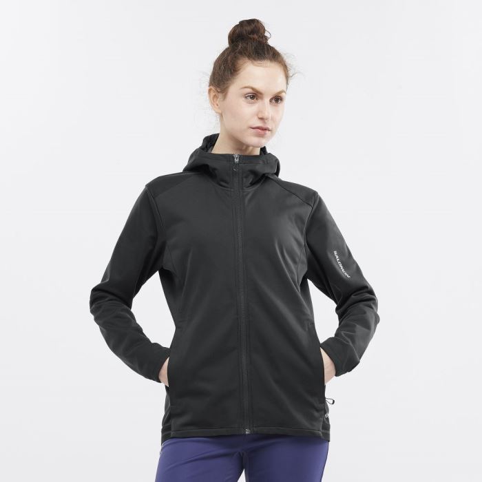 Salomon GORE TEX INFINIUM™ WINDSTOPPER® Jakke Dame Sort | TNbhGX1Q