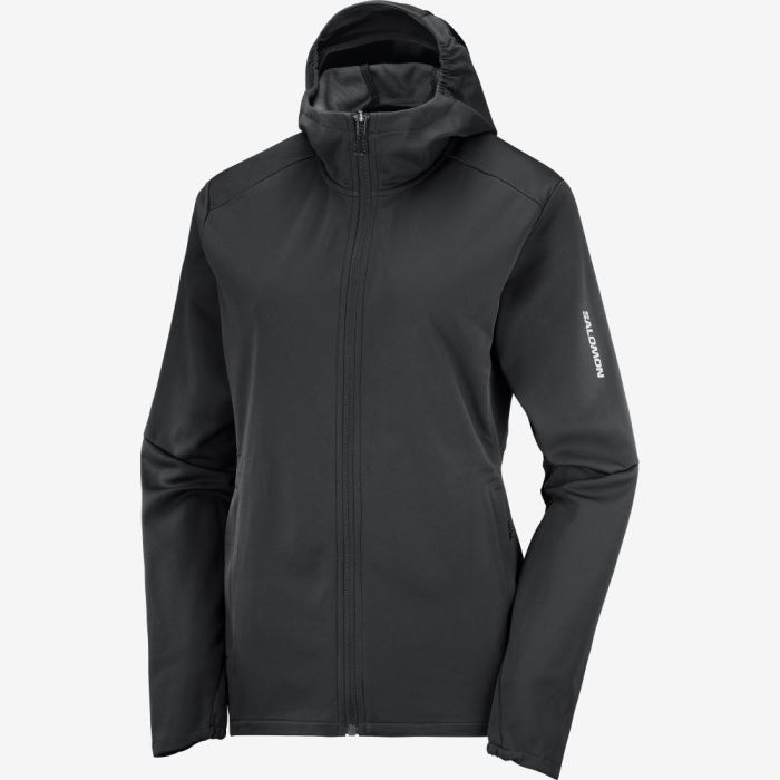 Salomon GORE TEX INFINIUM™ WINDSTOPPER® Jakke Dame Sort | TNbhGX1Q