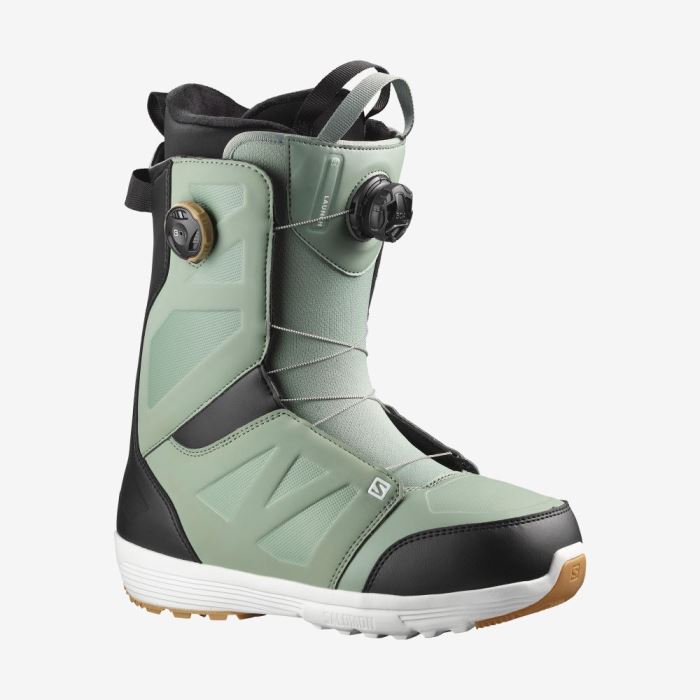 Salomon LAUNCH BOA SJ BOA Snowboardstøvler Herre Olivengrøn Sort Hvide | 9vKgQdqD