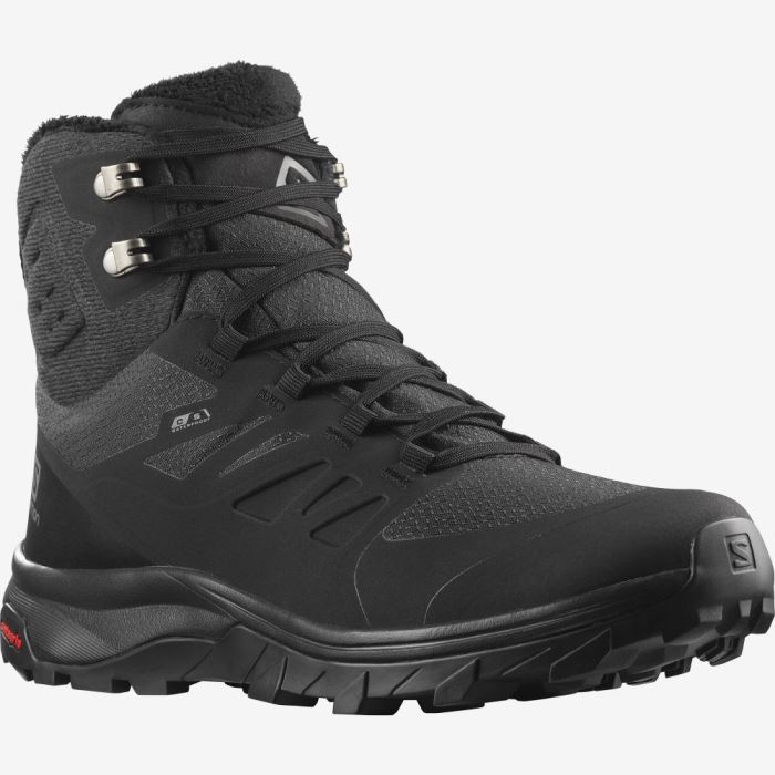 Salomon OUTBLAST THINSULATE™ CLIMASALOMON™ WATERPROOF Vandresko Dame Sort Sort Sort | vQCyaTEZ