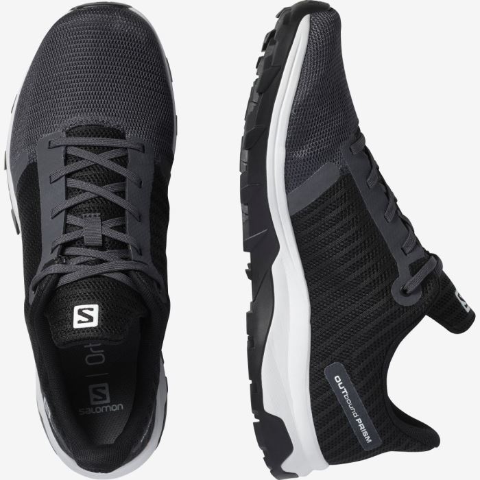 Salomon OUTBOUND PRISM Vandresko Herre Hvide Sort | BSIoETSL