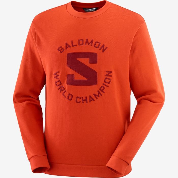 Salomon OUTLIFE LOGO SUMMER Mellemlag Herre Orange | 0aXNoXEq