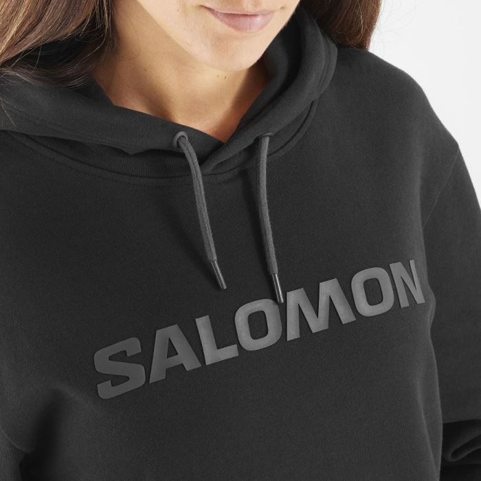 Salomon OUTLIFE LOGO WINTER Mellemlag Dame Sort | xIhBPERB