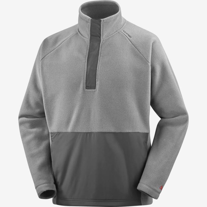 Salomon OUTLIFE POLARTEC HALF ZIP Mellemlag Dame Grå | yWugAYed