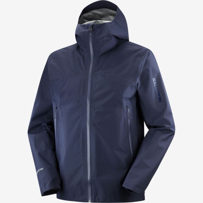 Salomon OUTLINE GORE-TEX 2.5 LAYERS Jakke Herre Night Sky | R5b2eARs