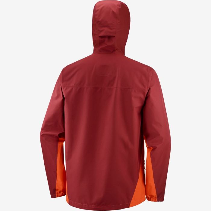 Salomon OUTLINE GORE-TEX 2.5 LAYERS Jakke Herre Rød Mørkerød | woC6B9sG