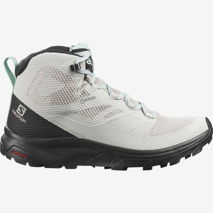 Salomon OUTLINE MID GORE-TEX Vandresko Dame Sort Turkis | ECQbqRCk