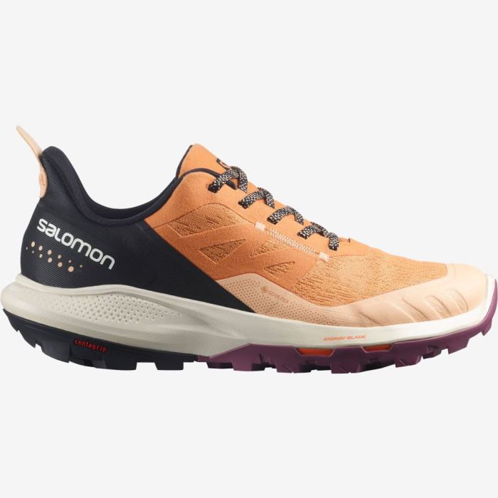 Salomon OUTPULSE GORE-TEX Vandresko Dame Abrikos Sort | MVrwinvd