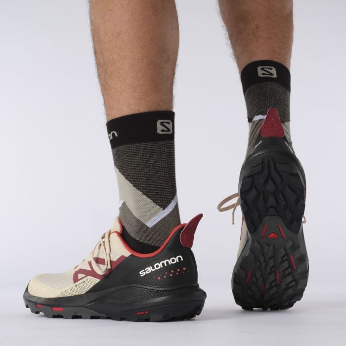 Salomon OUTPULSE GORE-TEX Vandresko Herre Sort Rød | Cn5pYtqK