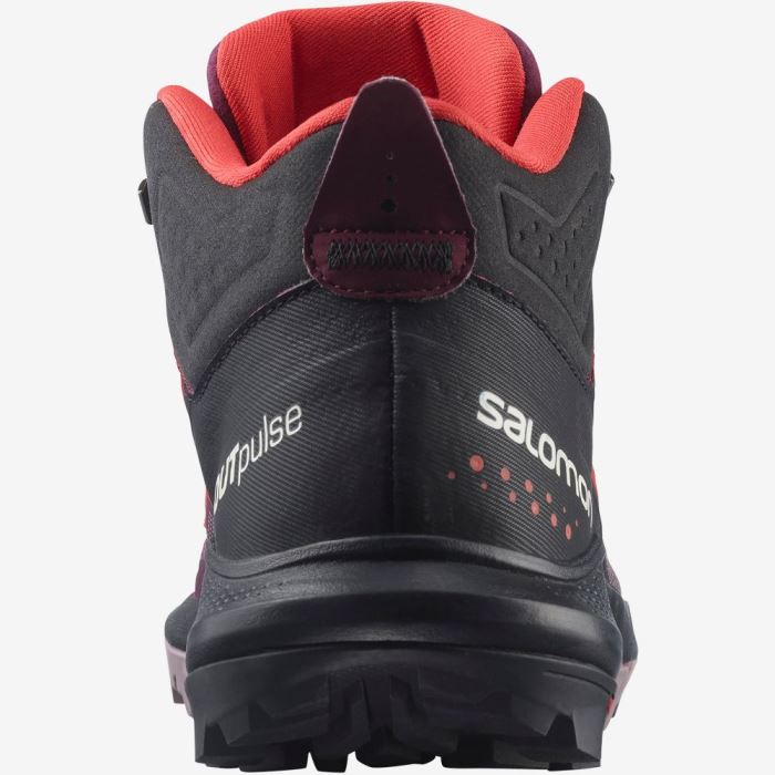 Salomon OUTPULSE MID GORE-TEX Vandresko Dame Lilla Rød | 9TrksJeP